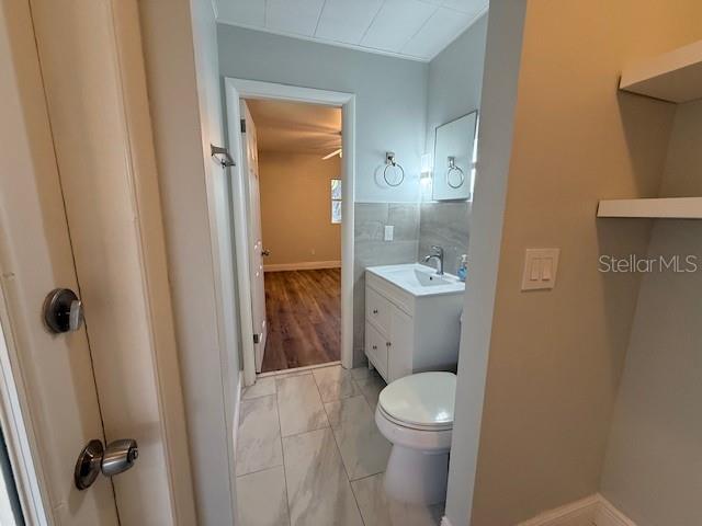 Main Bath new lighting shelving vanity