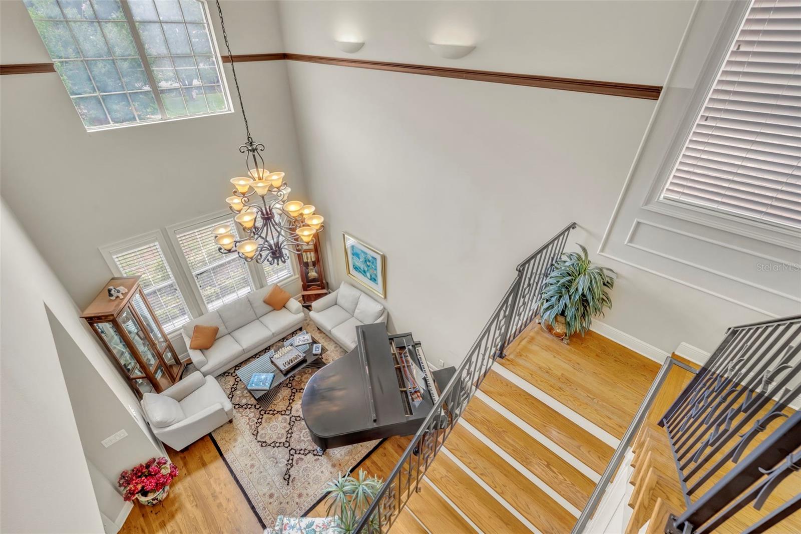 Top of the stairs  looking down