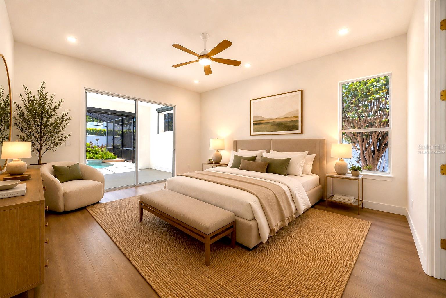 Primary Bedroom Virtually Staged