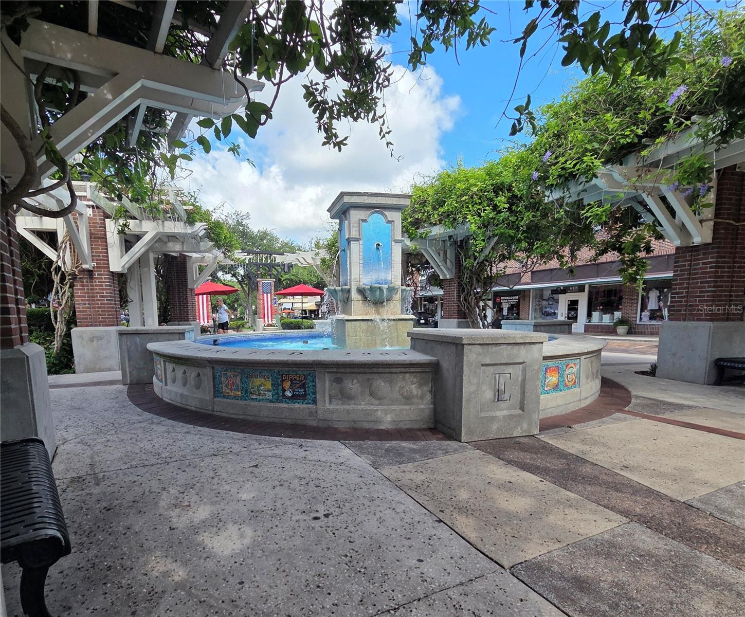 Downtown Winter Garden fountains and another great spot to hang out with family and friends!