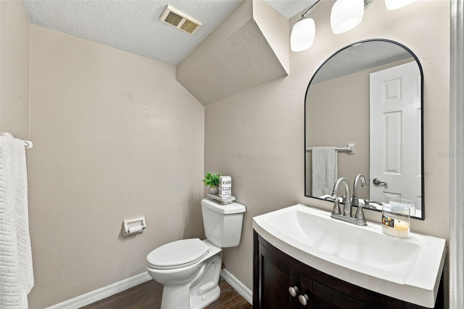Half Guest Bathroom Under Stairs