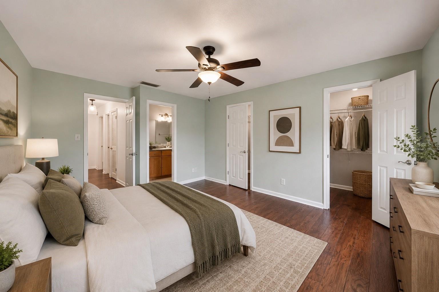 Virtually Staged First Bedroom