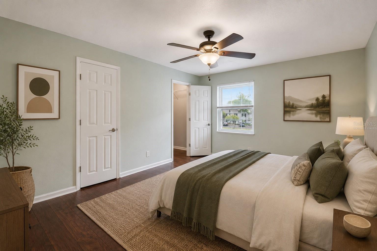 Virtually Staged First Bedroom
