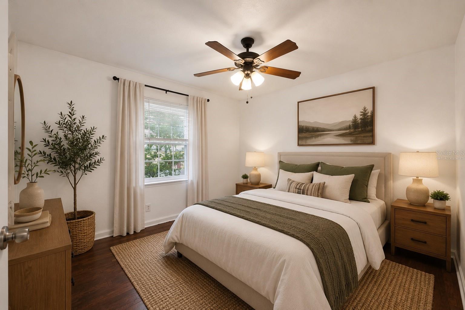Virtually Staged Second Bedroom