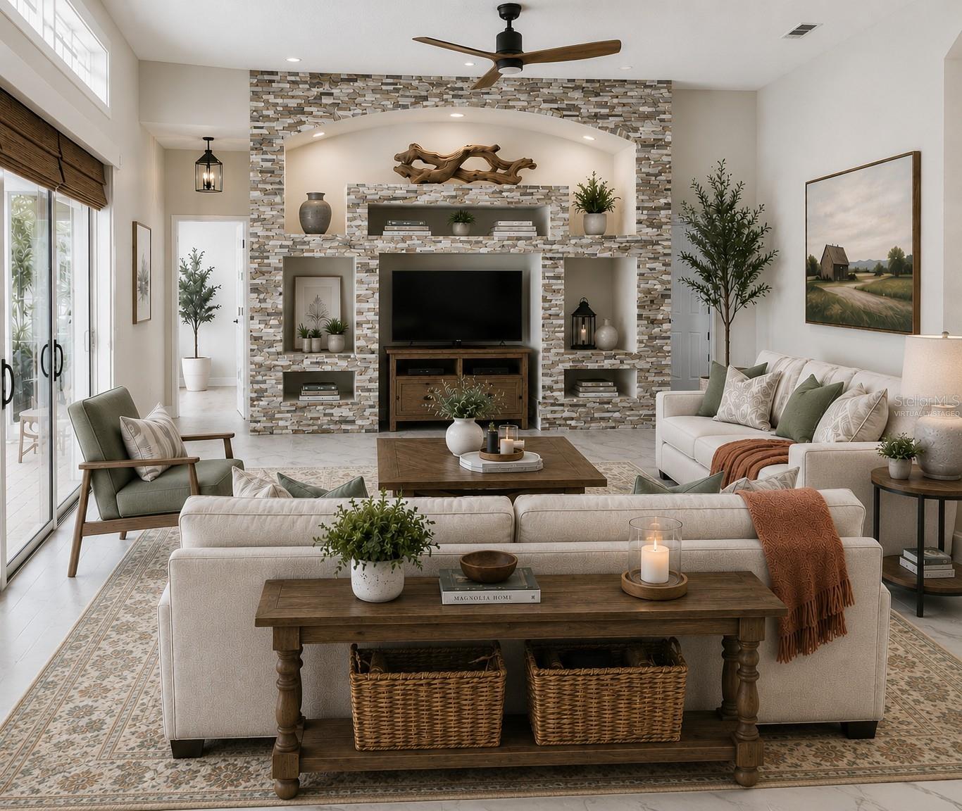 VIRTUALLY STAGED FAMILY ROOM