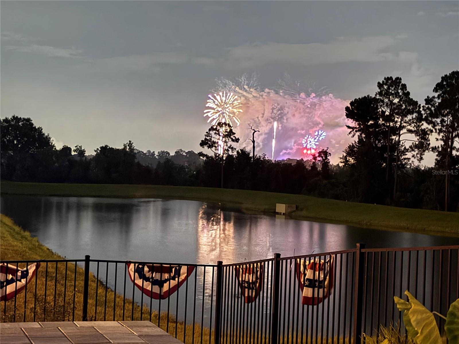 Nightly view of the Magic Kingdom Fireworks