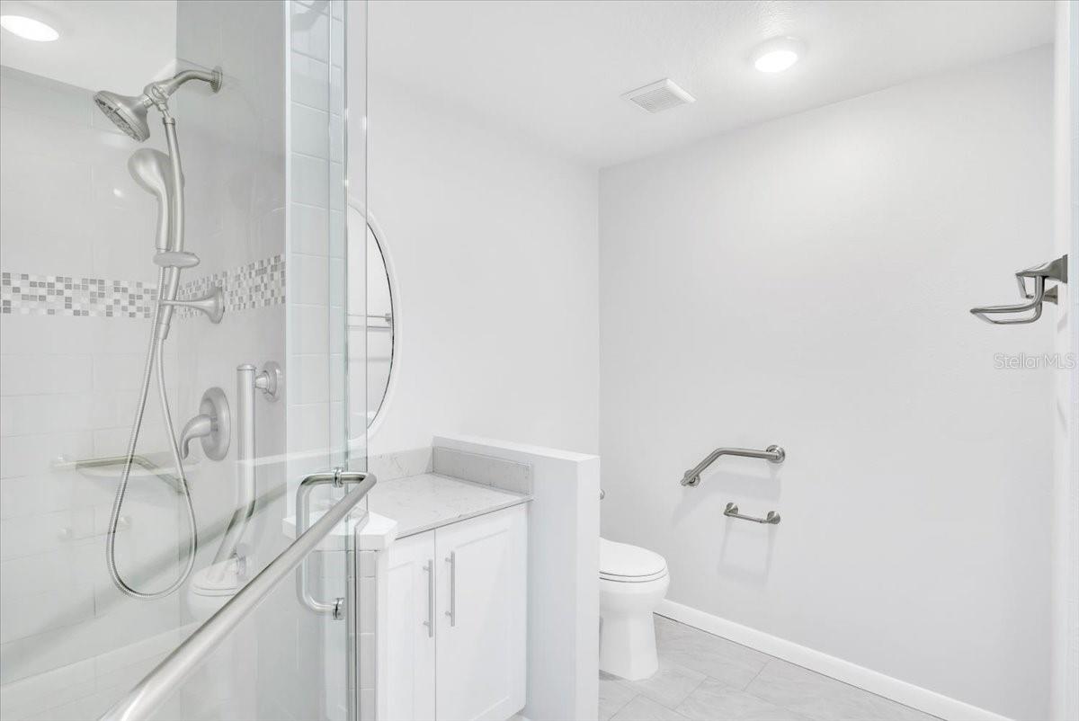 Primary suite bathroom.