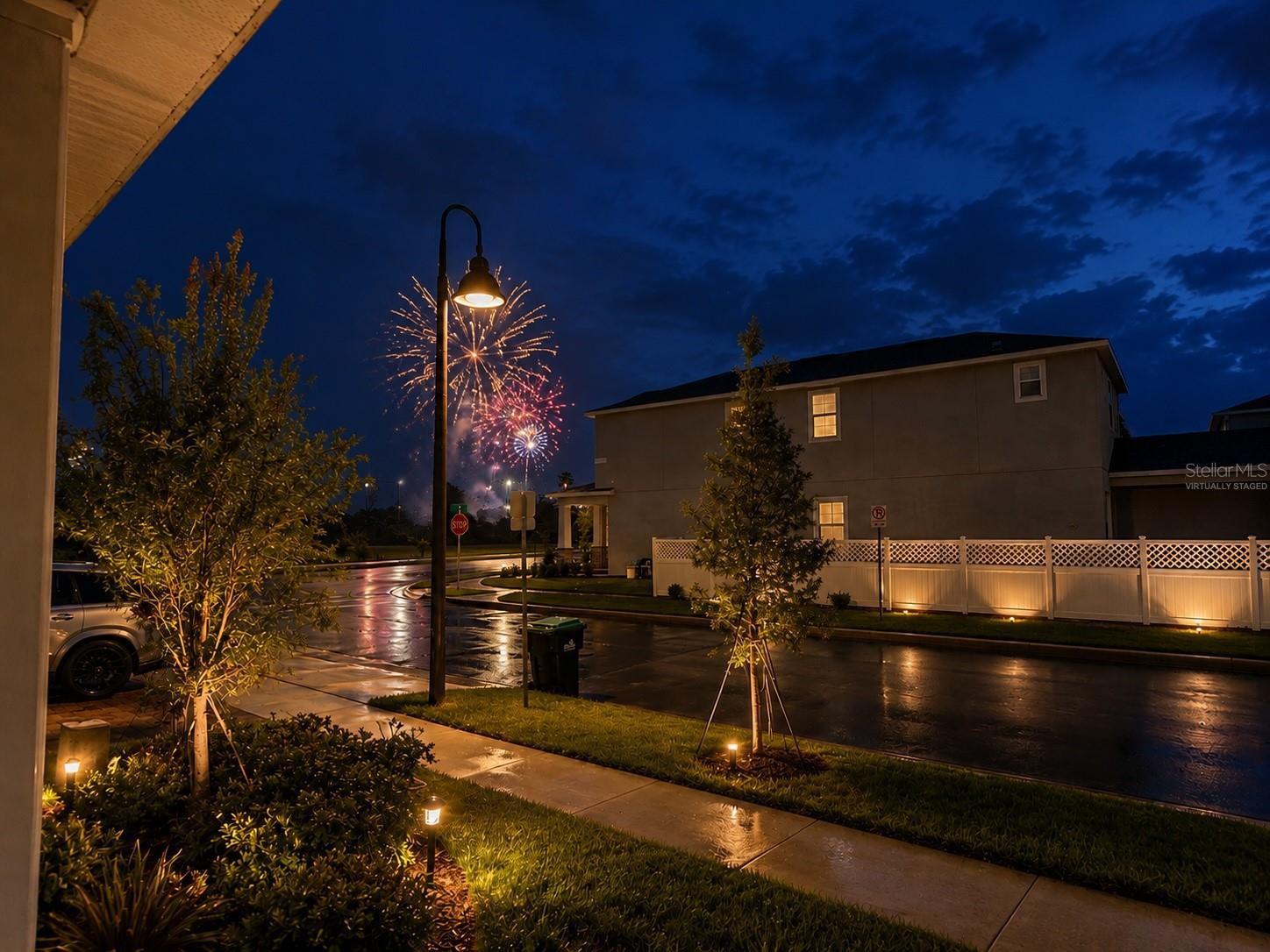 Virtually Staged-Front Porch Fireworks Views Virtually Staged-Front Porch Fireworks Views