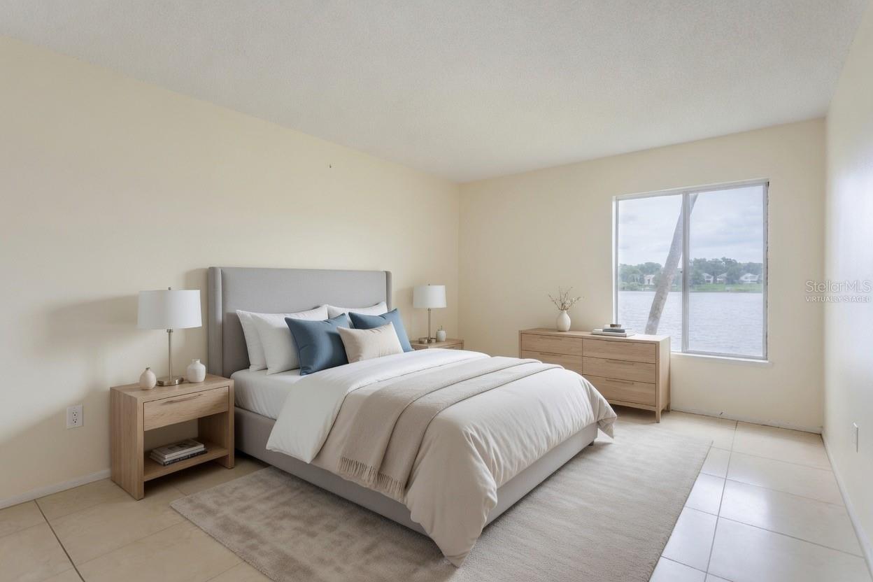 Bright Spacious Bedroom Virtually Staged