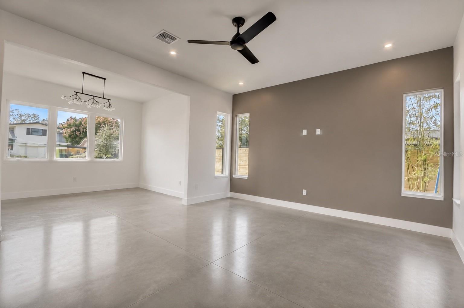 Concrete floor, light color- virtually redone