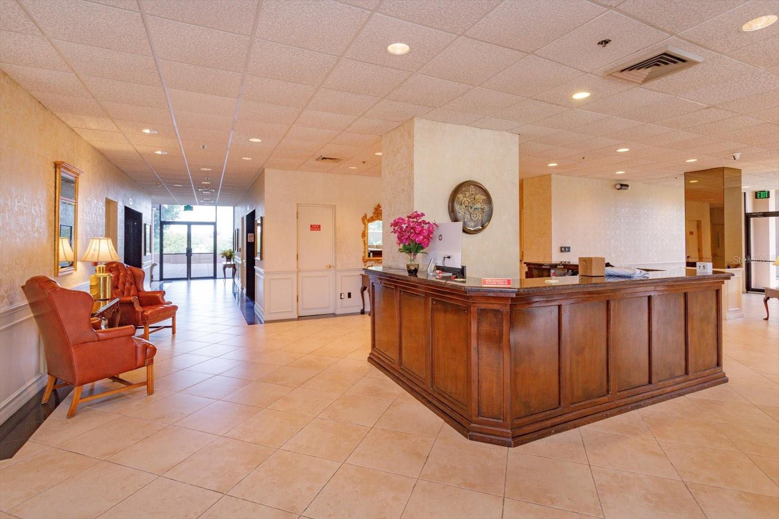 lobby security desk