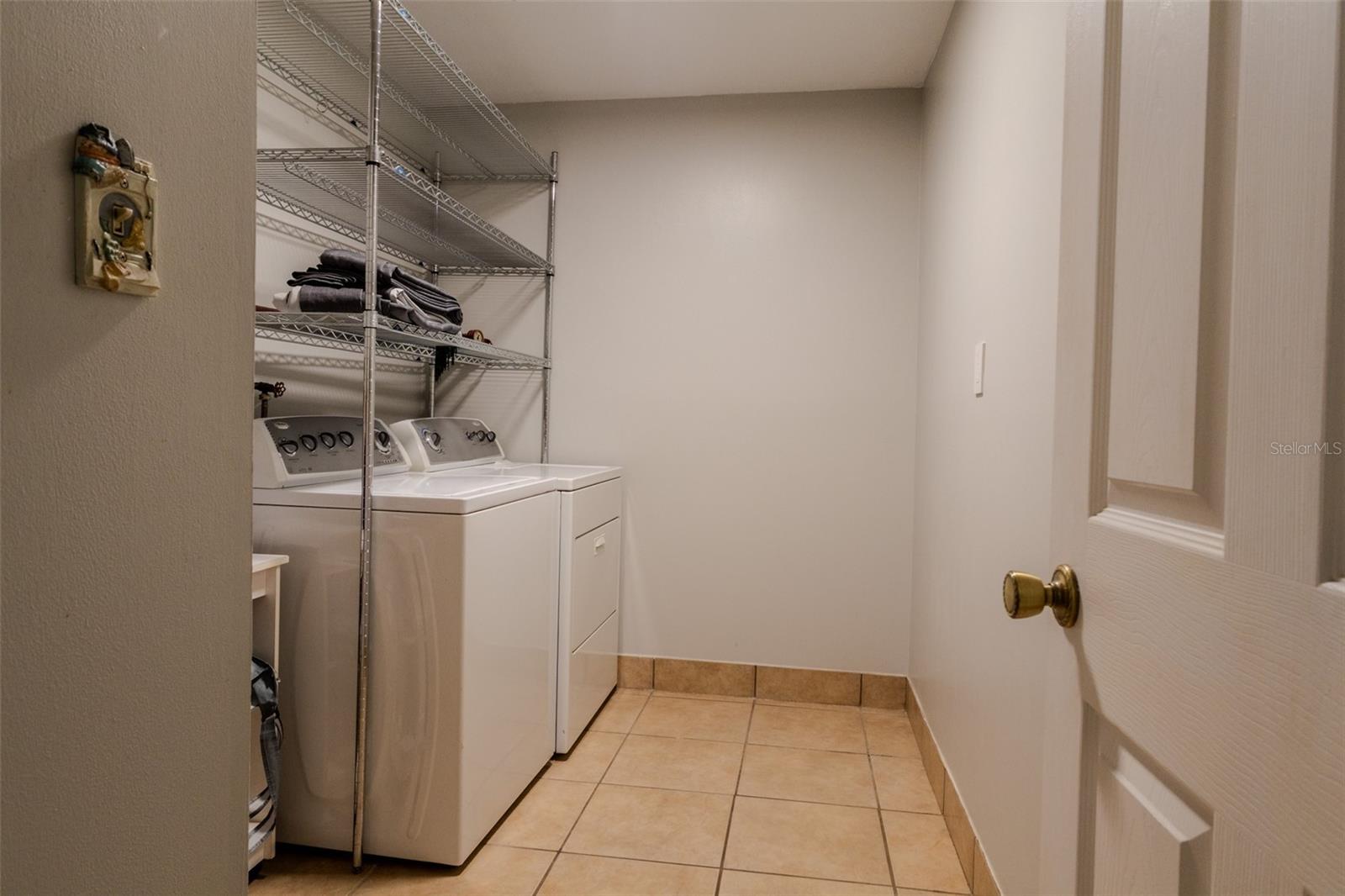 Laundry room with washer and dryer