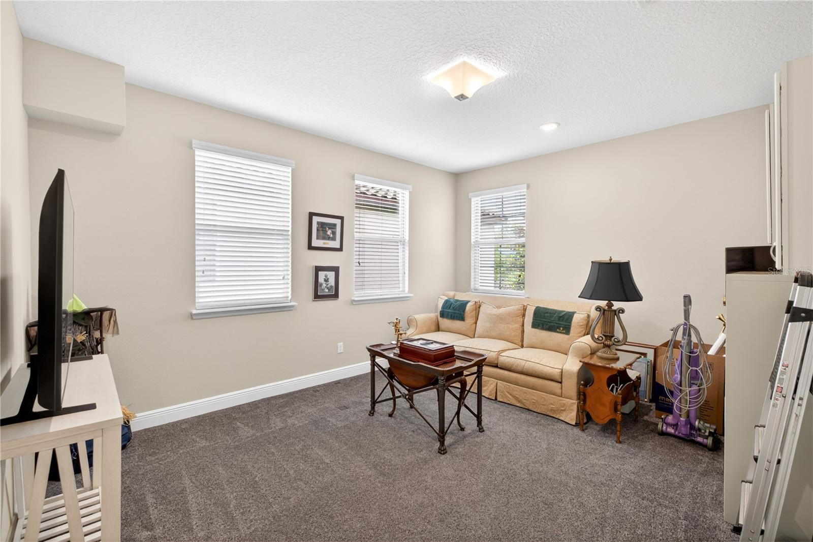 third bedroom on the upper level with carpet