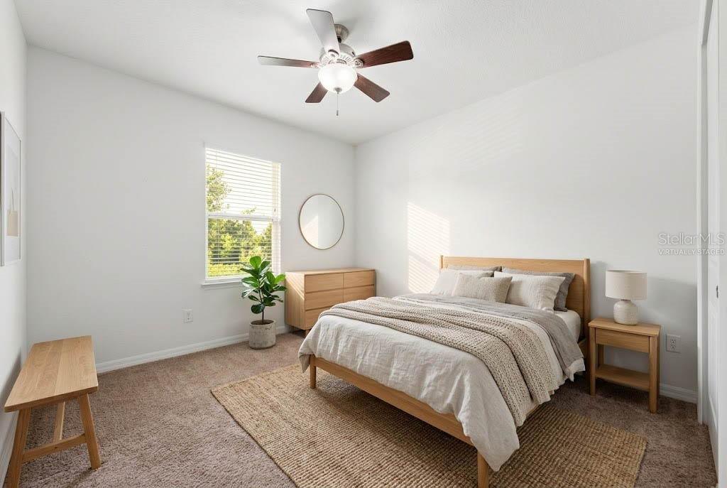 Virtually Staged Bedroom