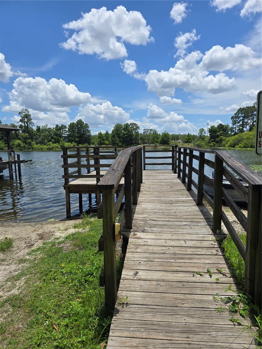 Lake Dock /Boat Access view 2