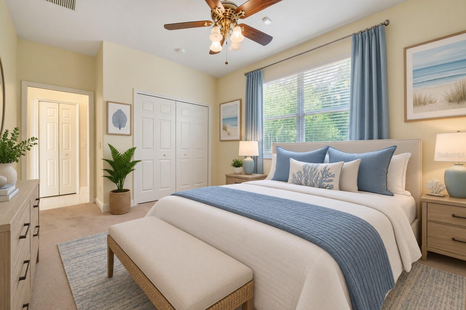 bed 2 virtual staged