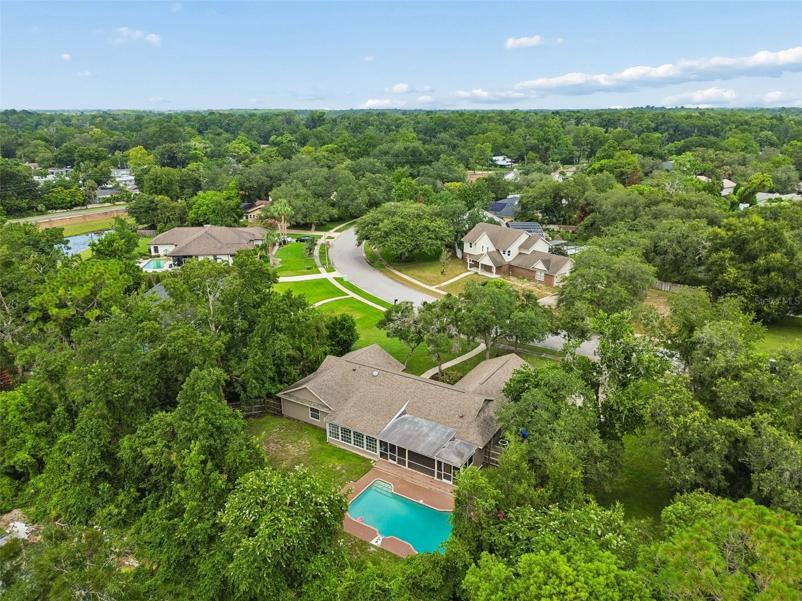Aerial view of Home