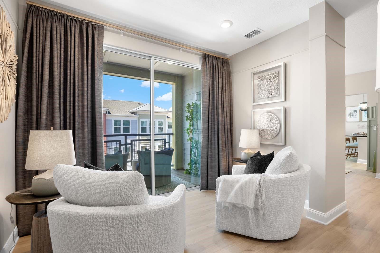 Seating Area and Balcony