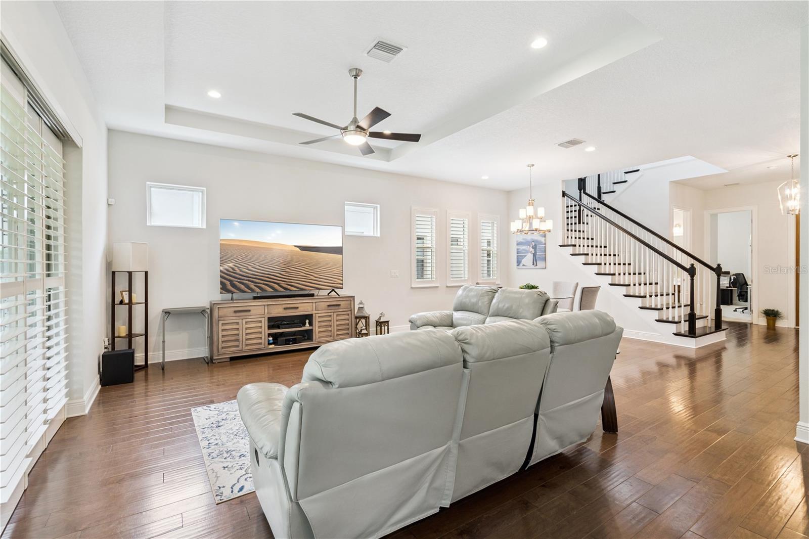 Great Room overlooking Entry