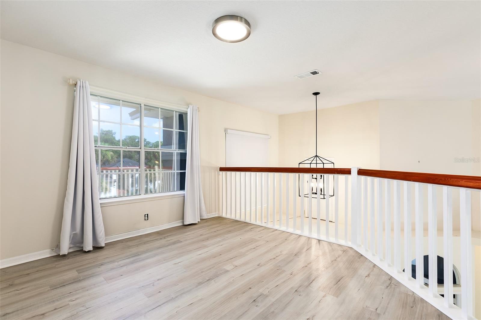 Loft area open to livingroom
