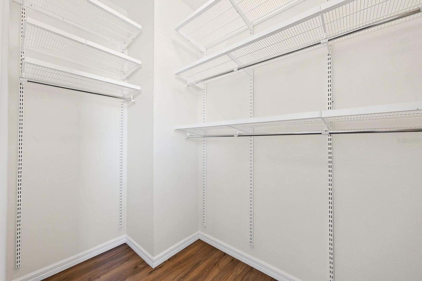 Spacious second bedroom walk-in closet.