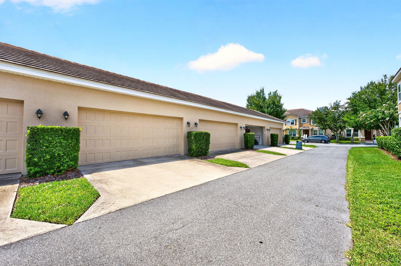 2-car rear facing garage.