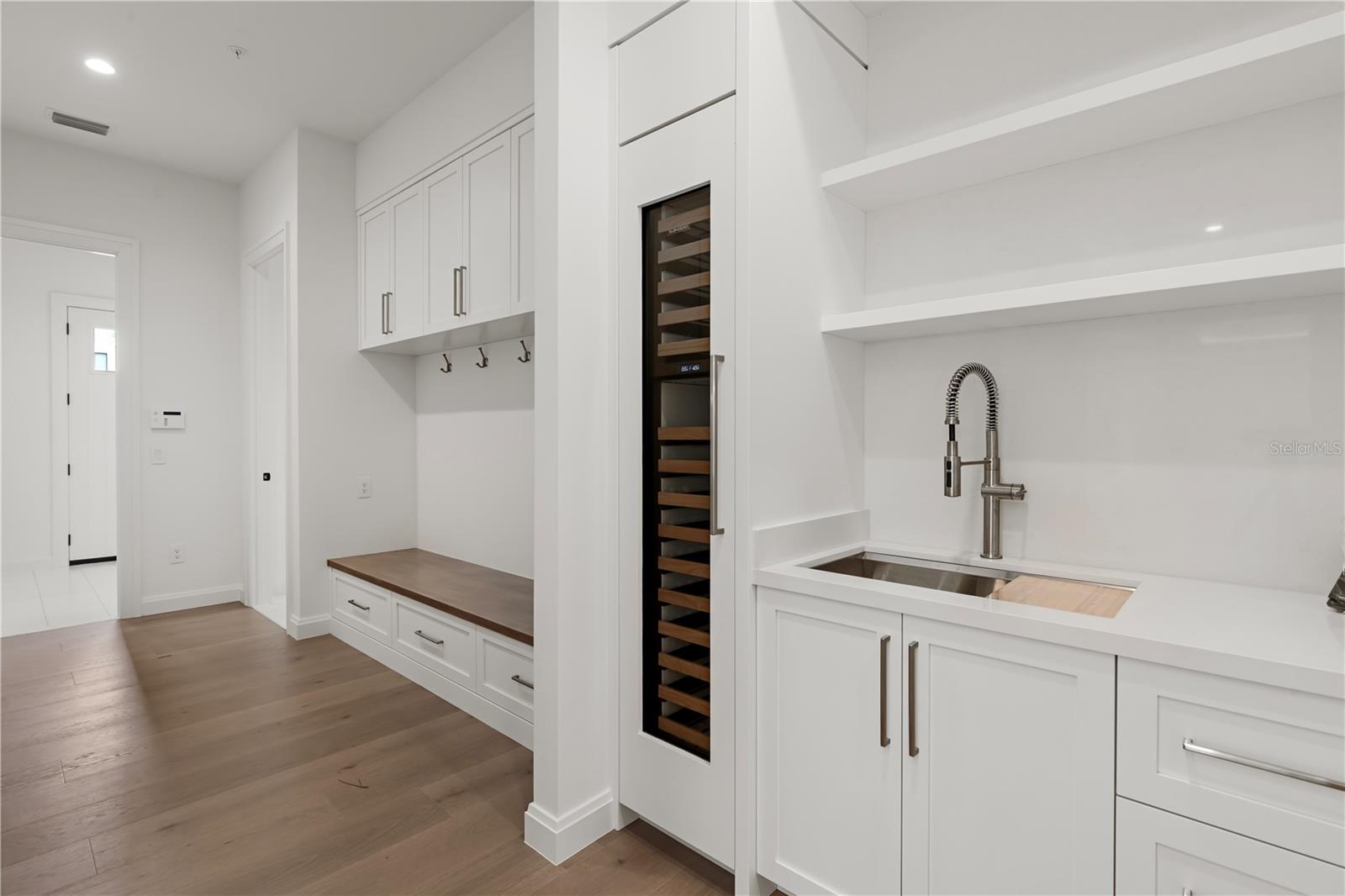 Butler's Pantry with wine storage