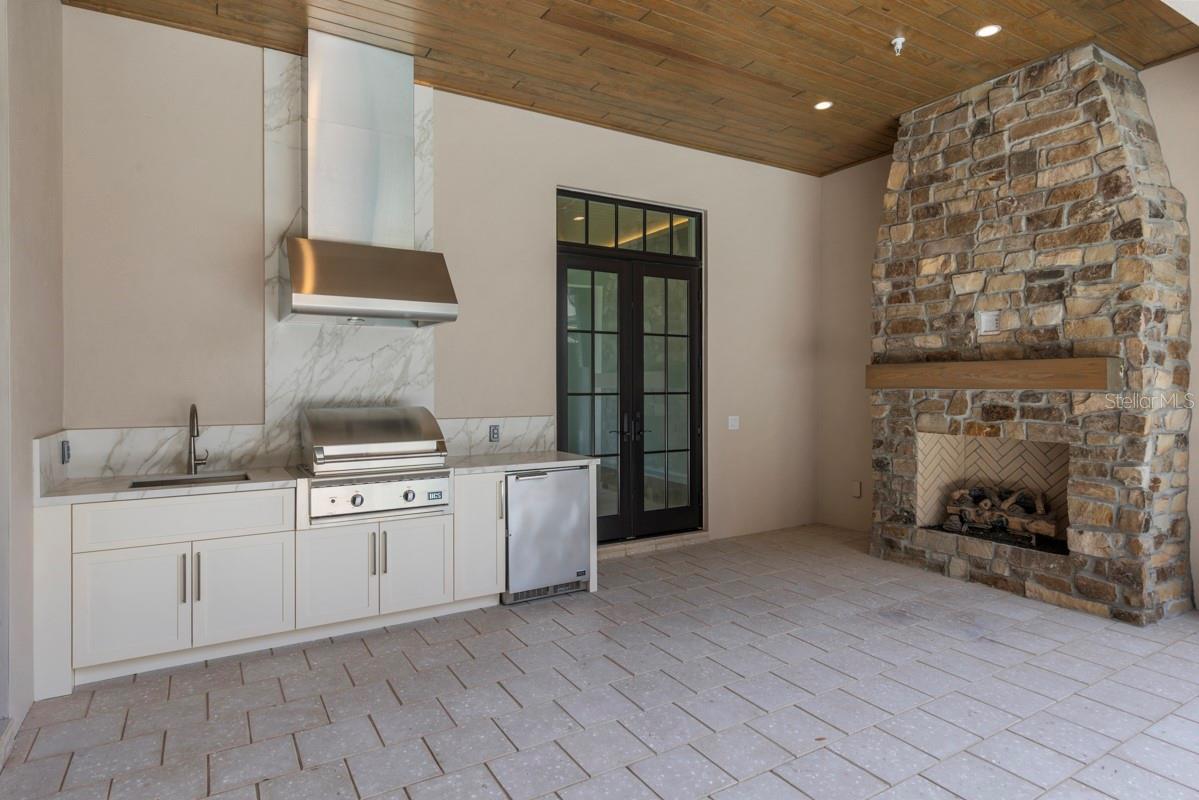 Outdoor living area and bbq