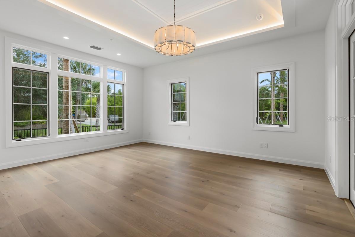 Luxurious primary bedroom
