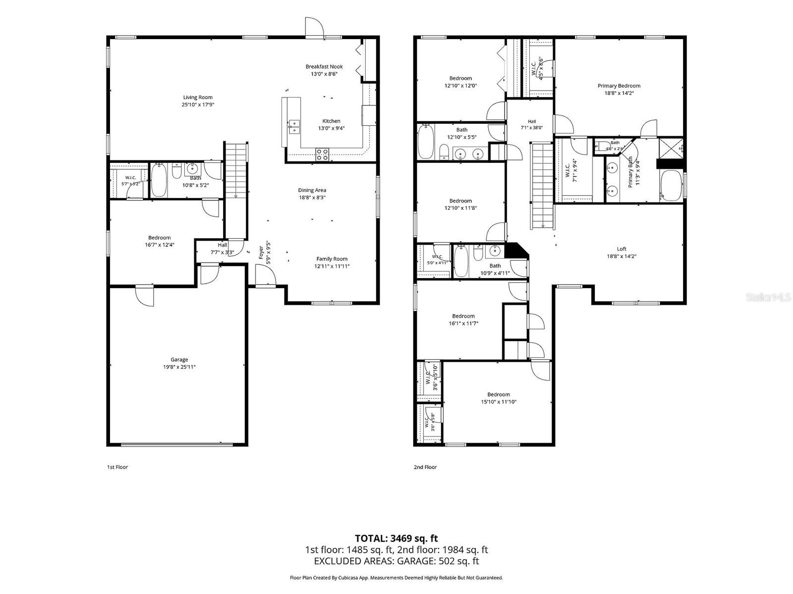 1st and 2nd Floor Floorplans