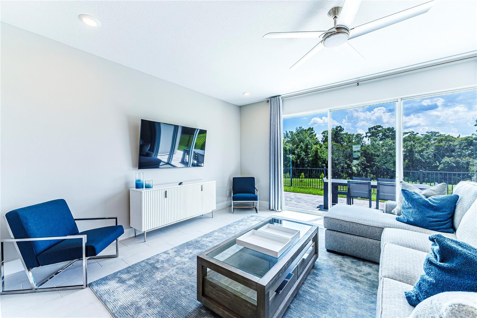 Living and outdoor patio