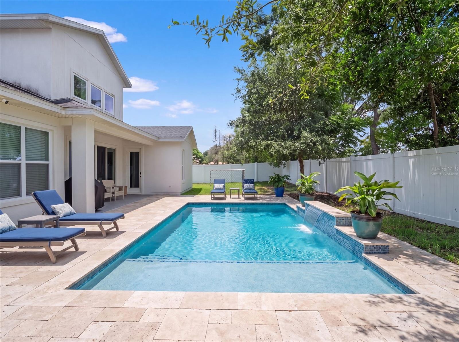 Virtually Staged Pool