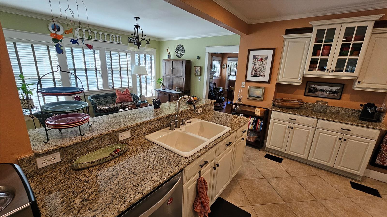 Kitchen and Sitting Nook in background