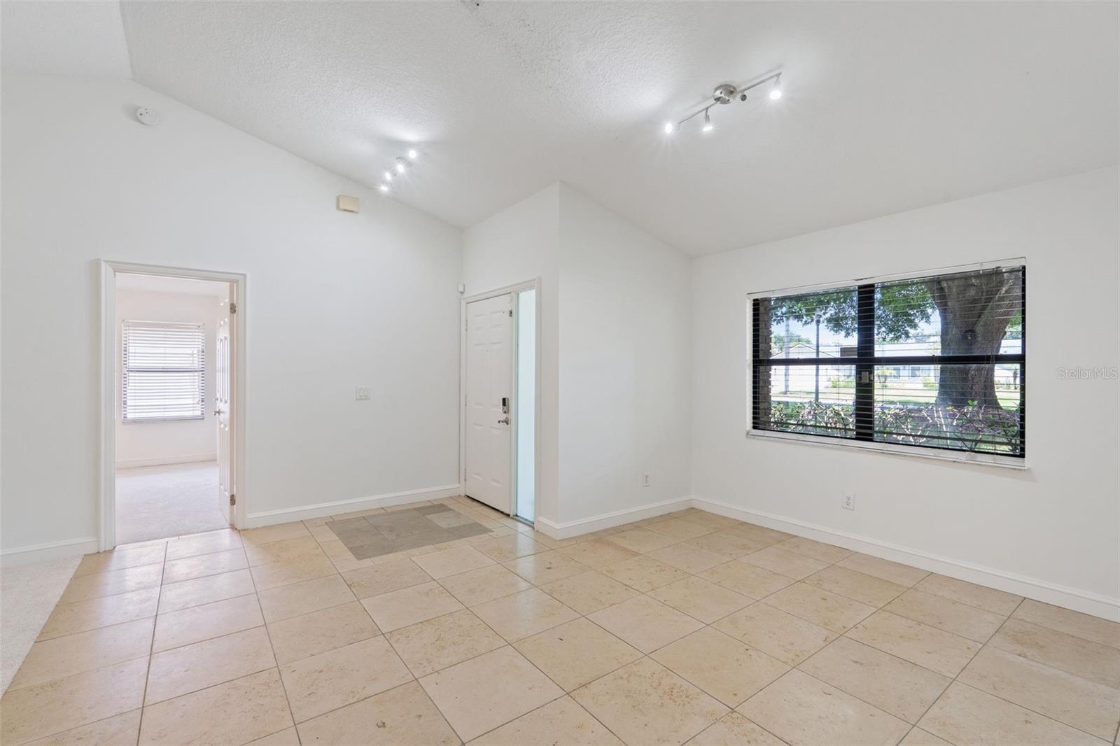 Dining room with view of front yard
