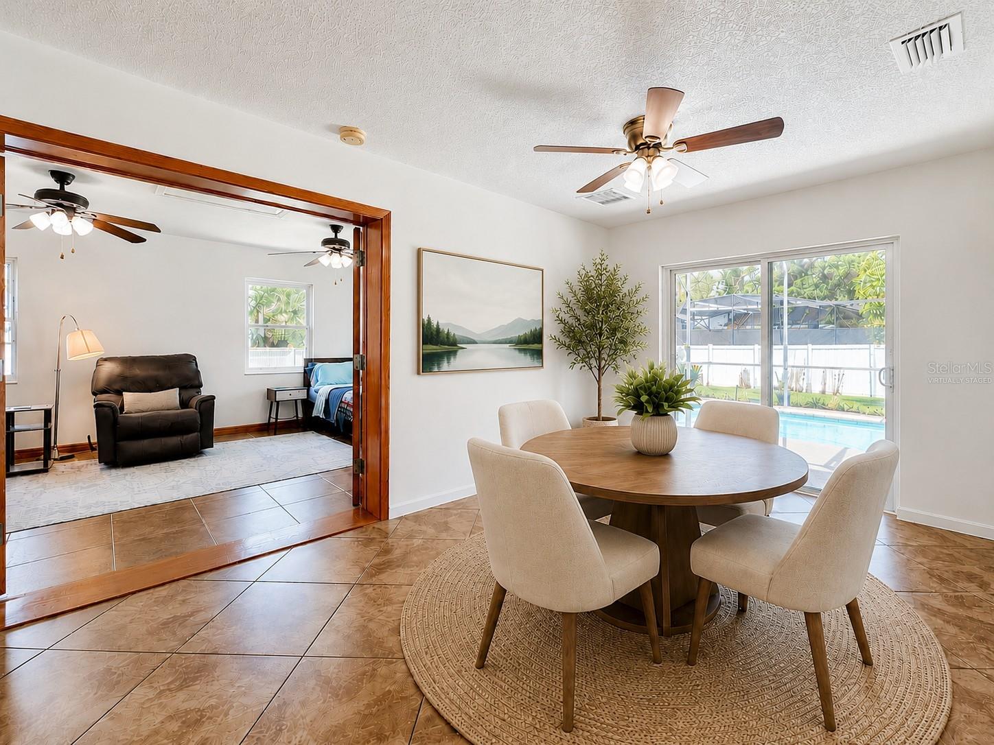 Virtually Staged Dining Room