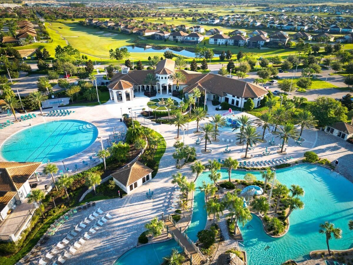 Resort-style living at ChampionsGate! Enjoy incredible community amenities including resort pools, a lazy river, water slides, splash areas, clubhouse, fitness center, dining, sports courts and moreall designed to make every day feel like a vacation.