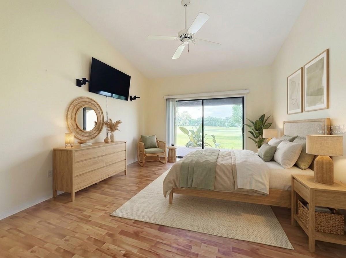 Virtually Staged Primary Bedroom