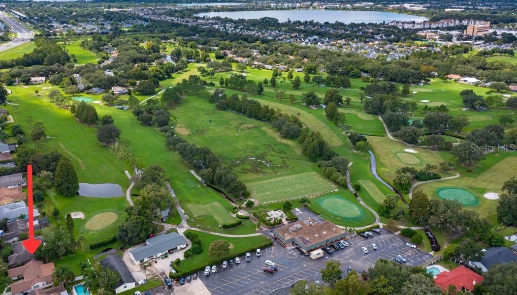 Located on the 9th fairway of Winter Park Pines golf course