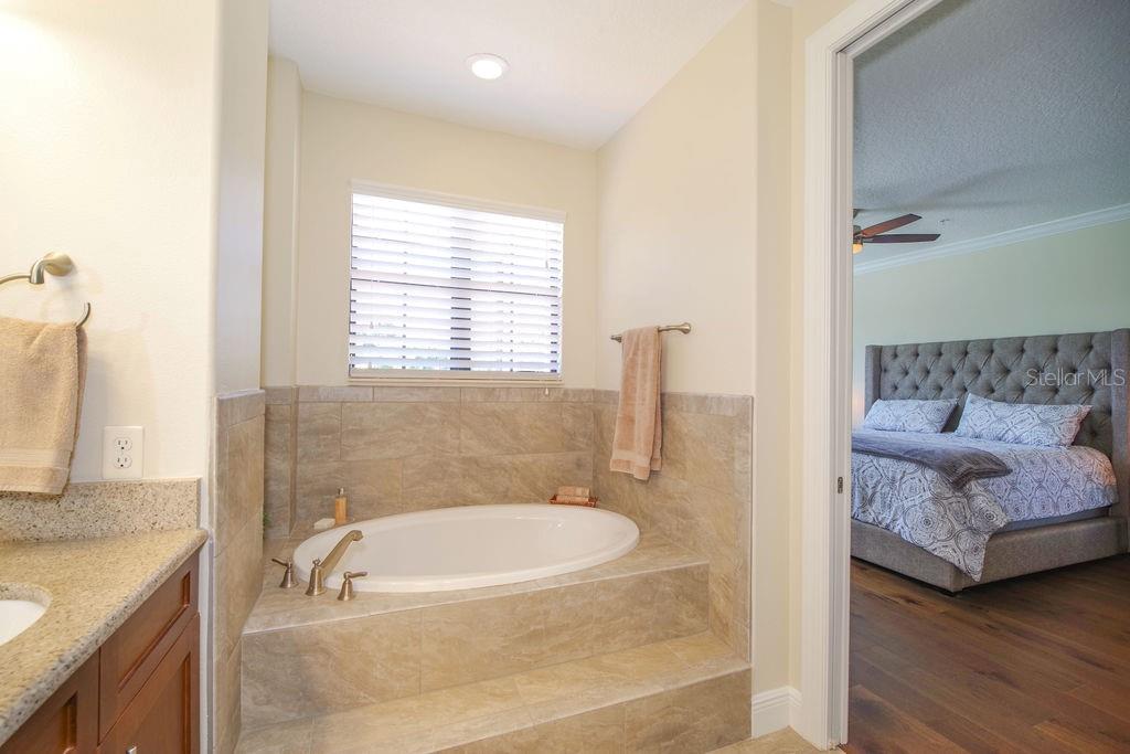 PRIMARY BATHROOM WITH SOAKING TUB