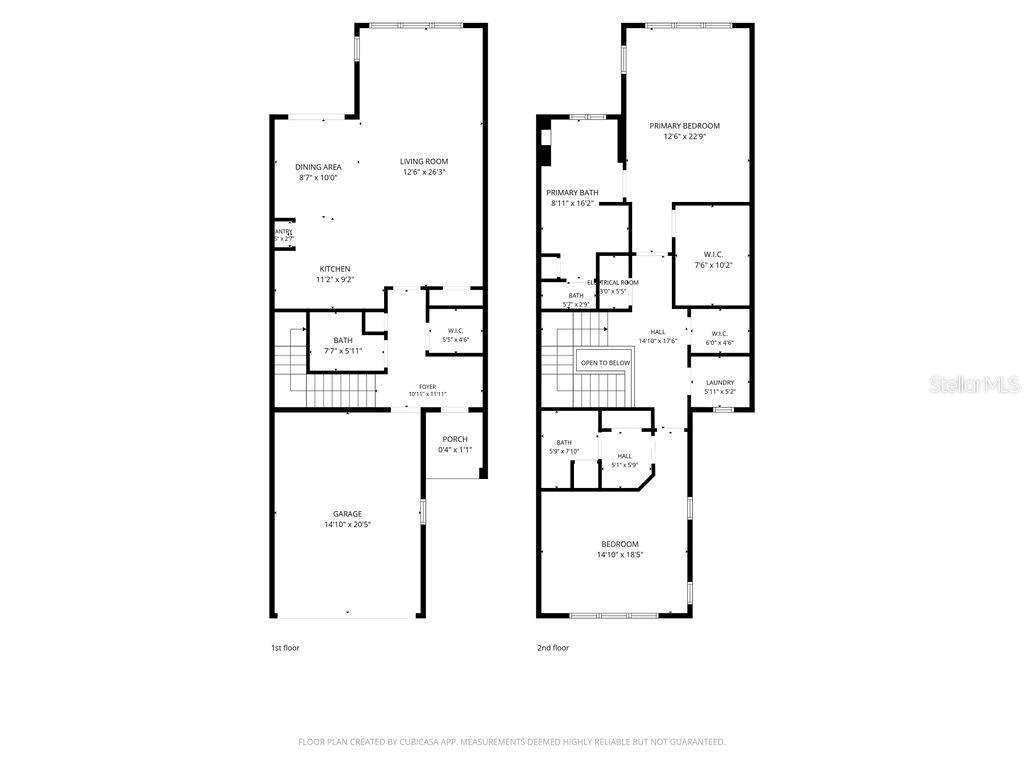 1541 CORKERY FLOOR PLAN - BOTH LEVELS