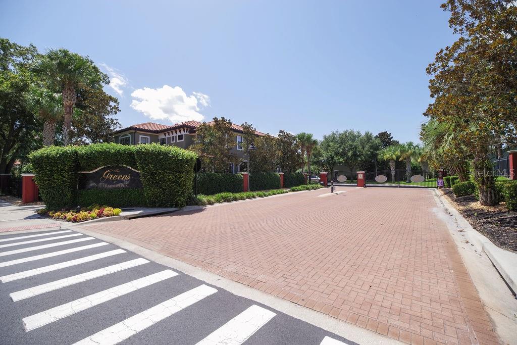 THE GREENS AT TUSCAWILLA GATED COMMUNITY ENTRANCE