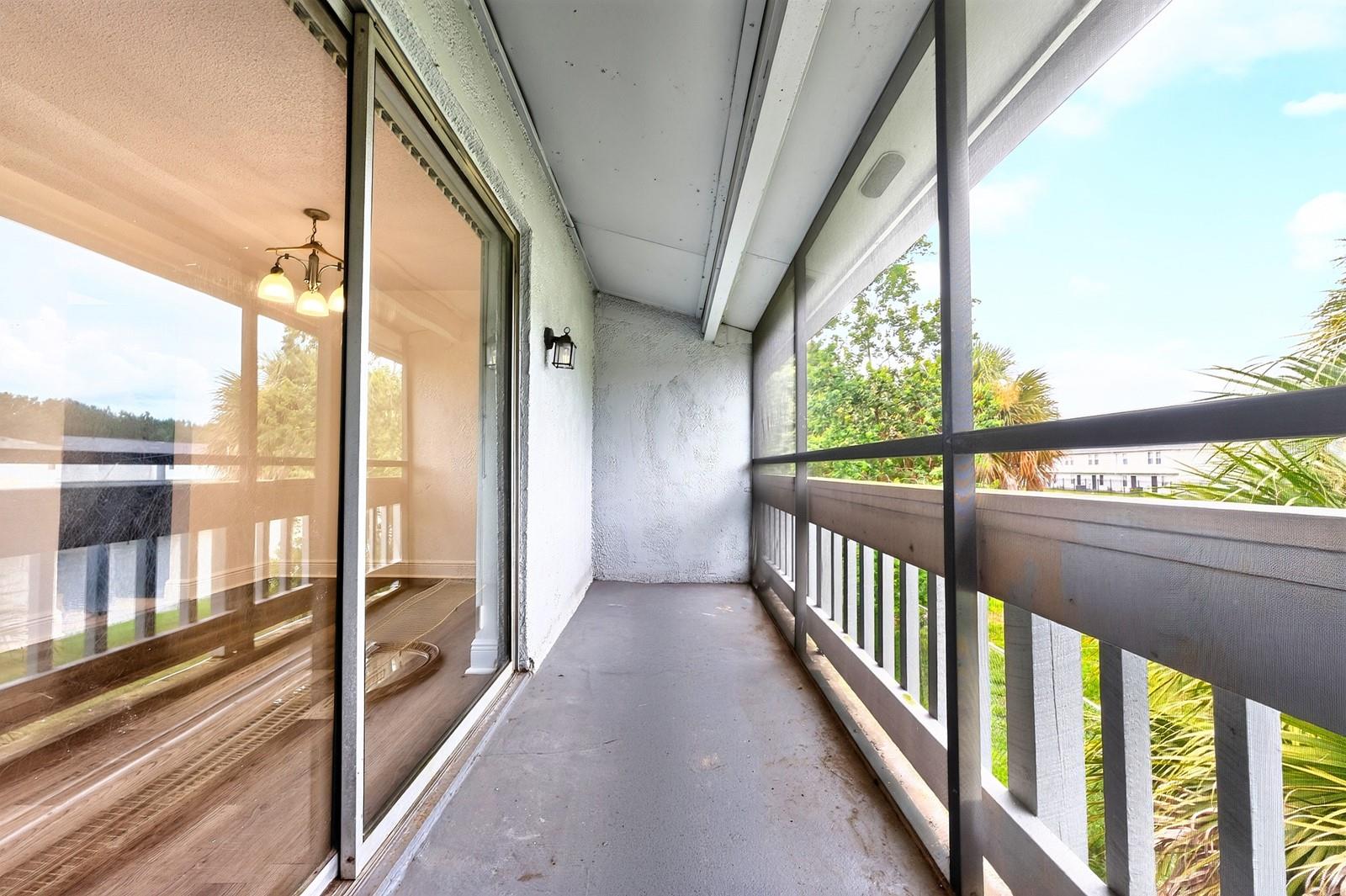 Enjoy Florida living on this approximately 15 foot long patio!
