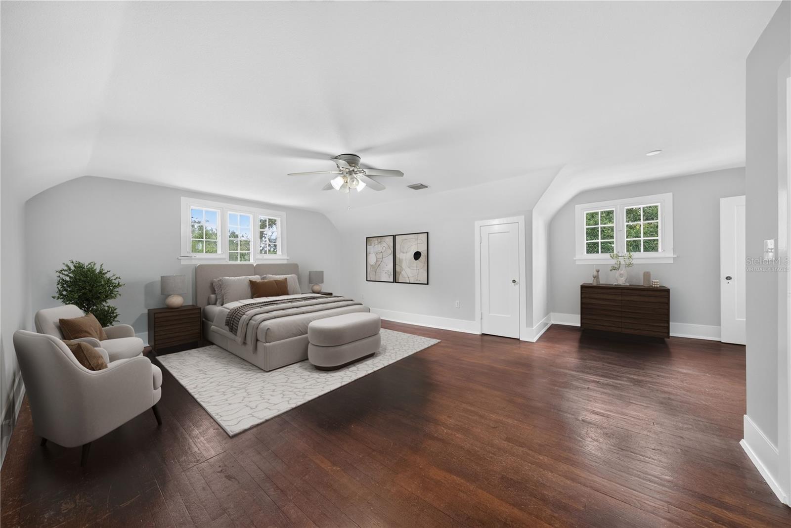 Virtually staged 2nd floor bedroom #2.
