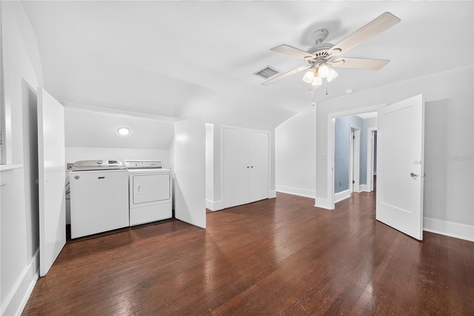 2nd floor laundry closet.