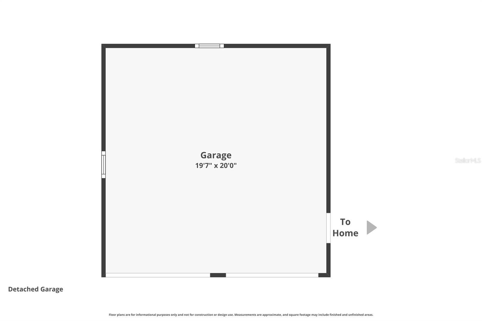 Detached garage