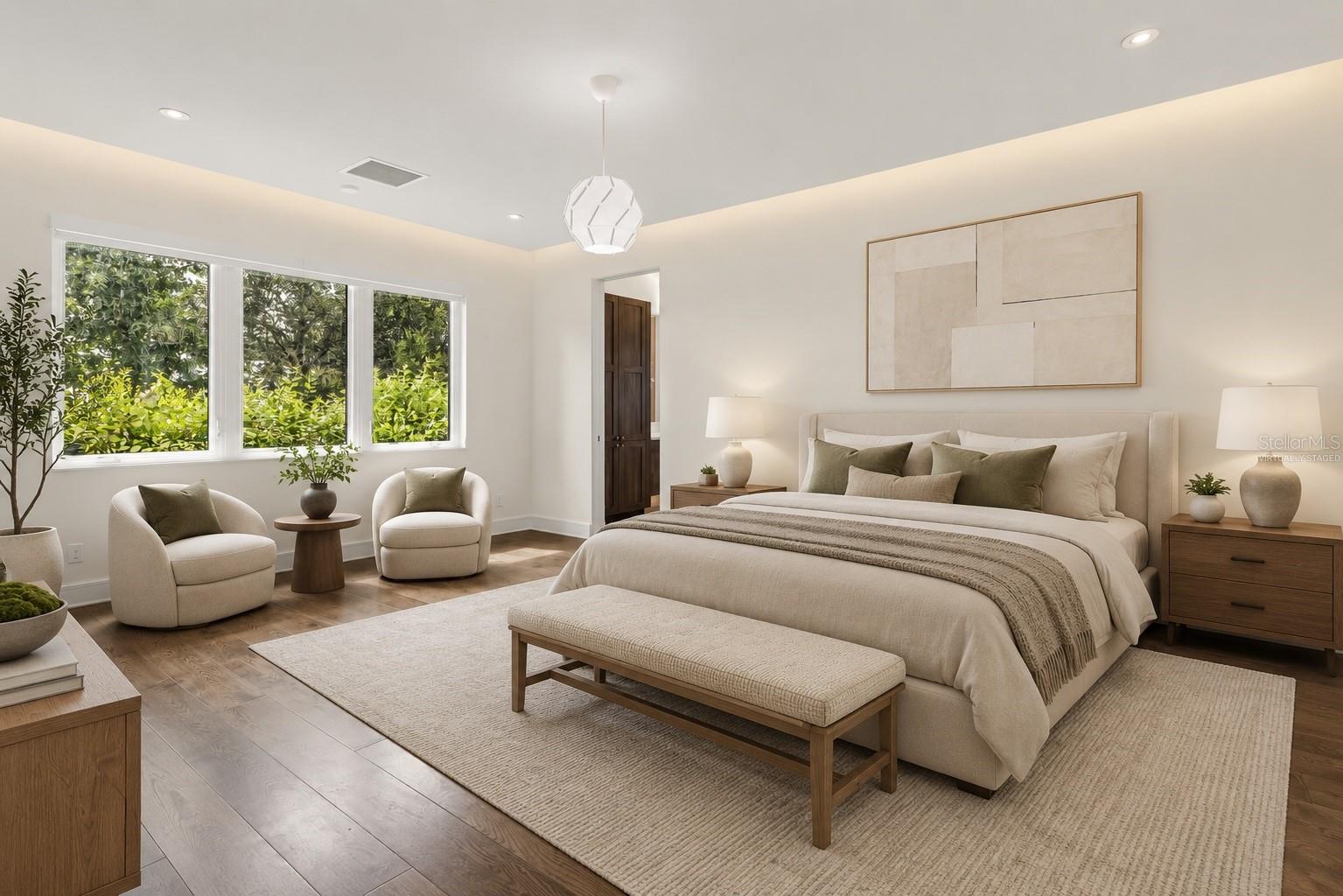 Virtually Staged - Primary Bedroom - 1st floor