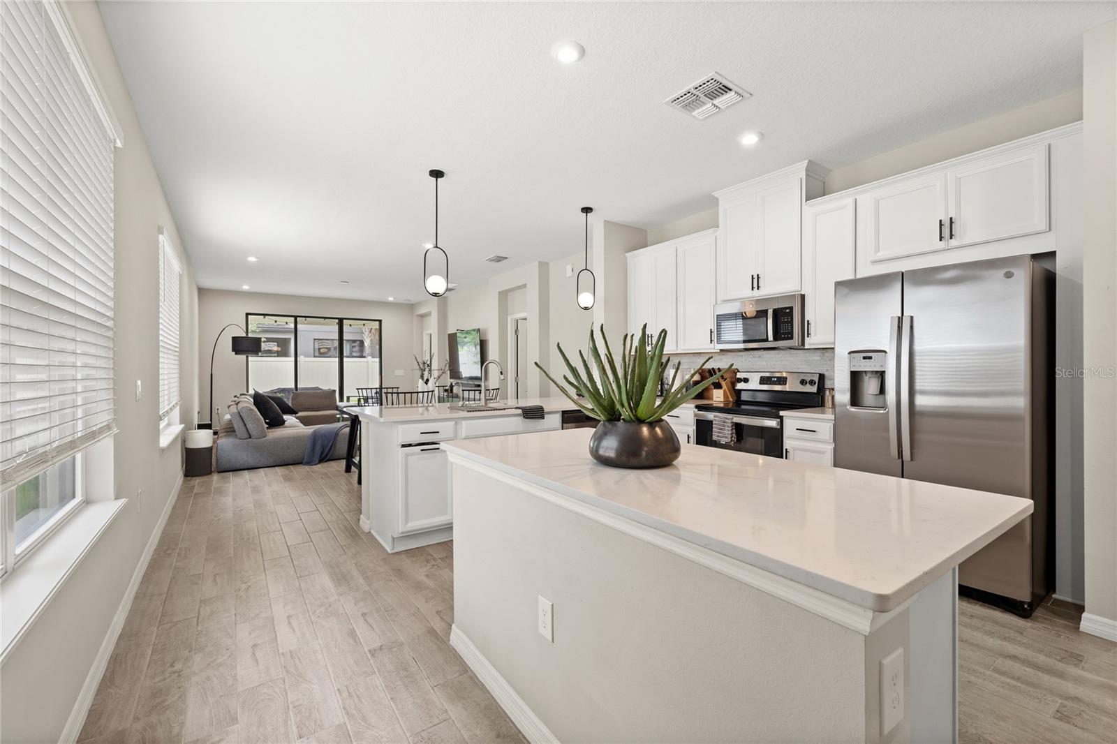 Kitchen + Dining + Living Room