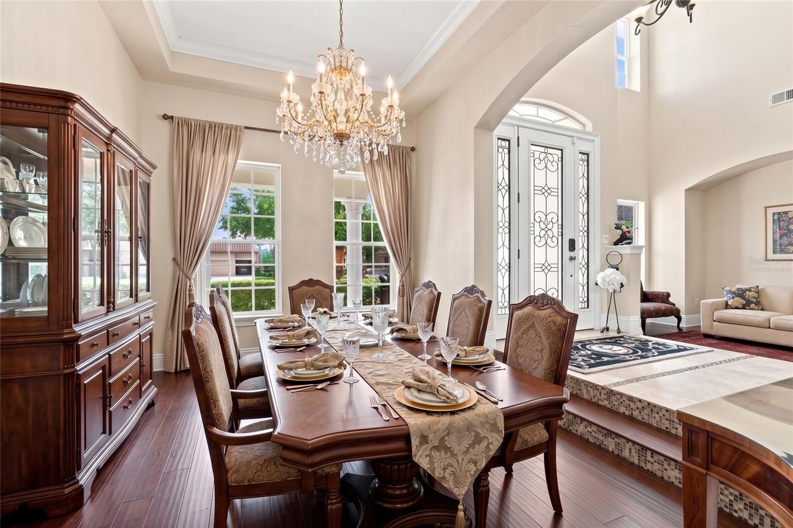 VIRTUALLY STAGED formal dining room