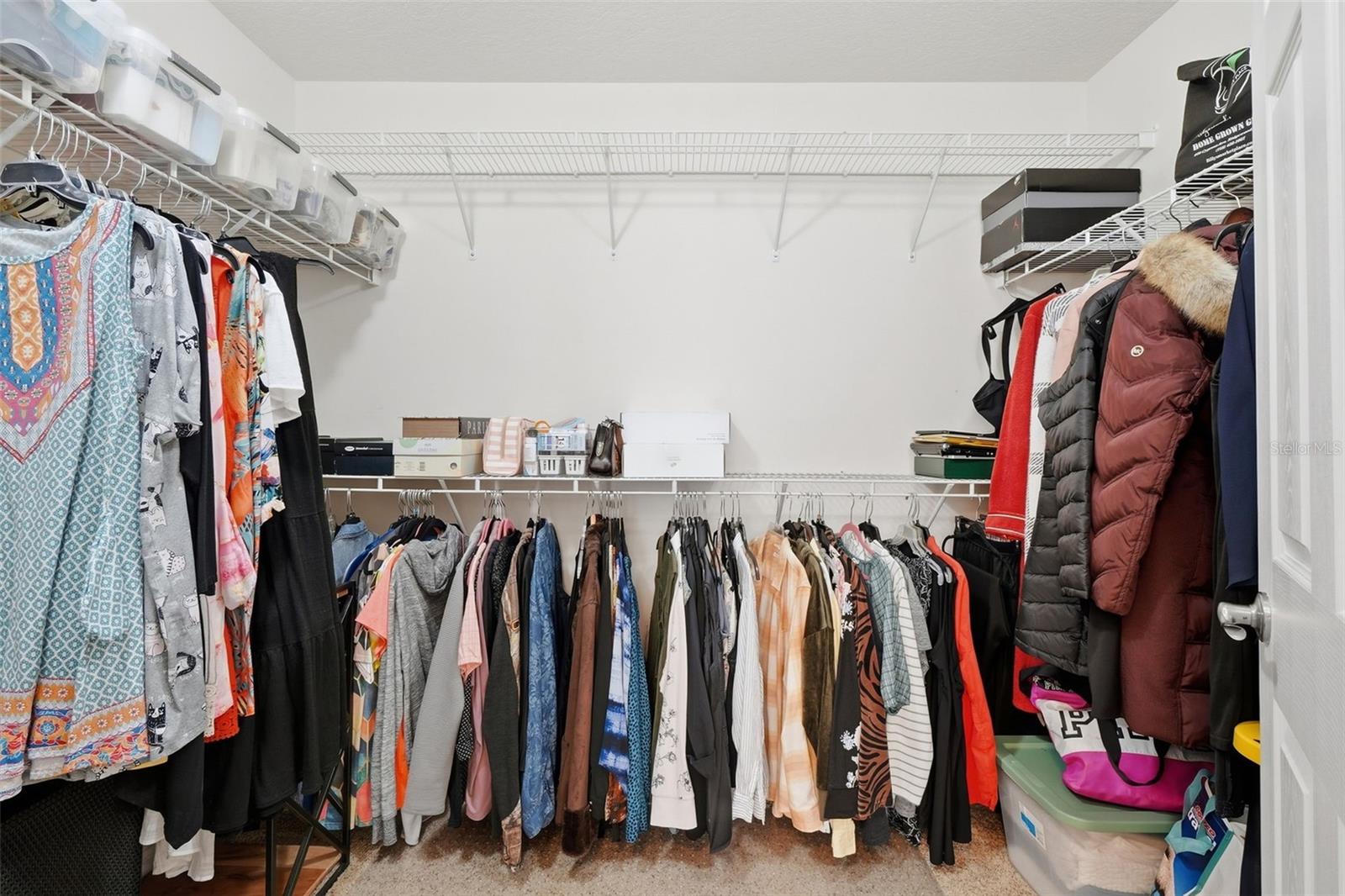 Primary closet