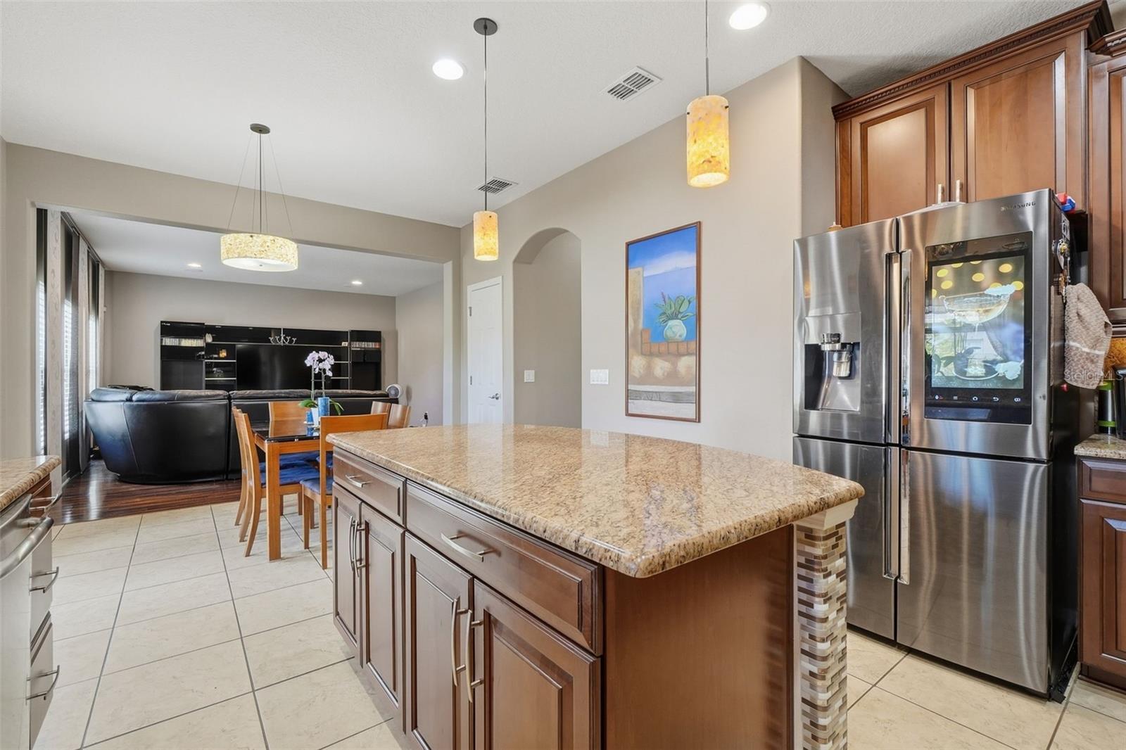 Kitchen/nook/family room combo